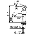  Black Single Hole Bathroom Faucet Single-Lever Basin Sink Faucet Brass Chrome Manufactory